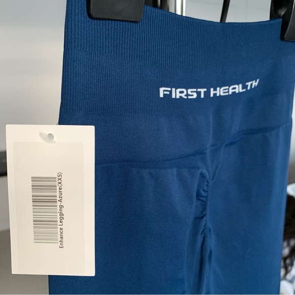 First Health Apparel Enhance Leggings Colour Azure (blue) Size XXS NWT - Picture 1 of 8